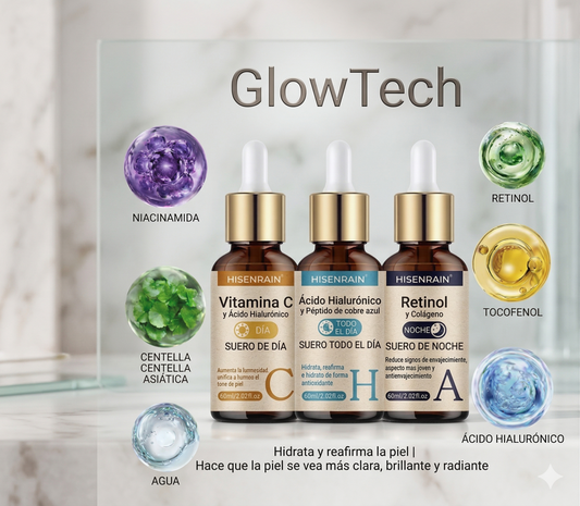 GlowTech™ | Pack Triple Acción: Glow & Anti-Edad